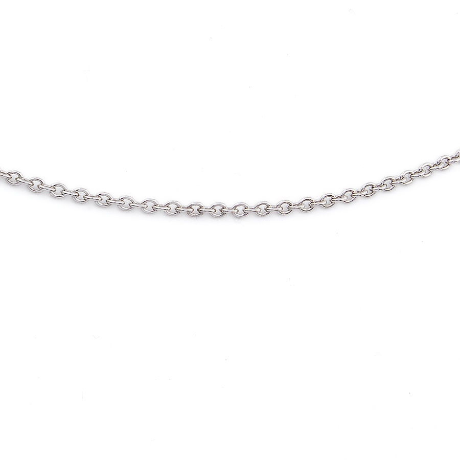 9ct white gold 16 inch belcher Chain